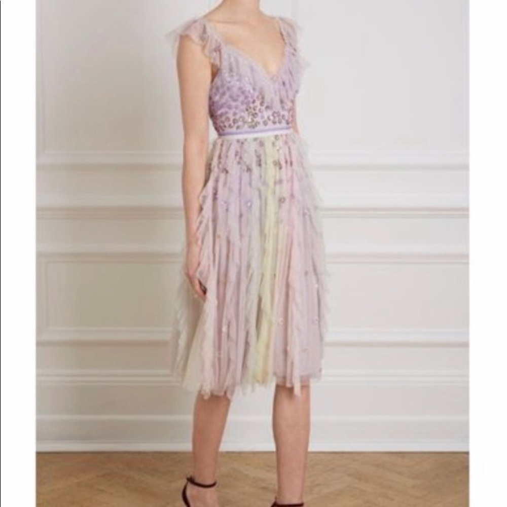 ISO Needle and Thread Raimbow Embellished Dress